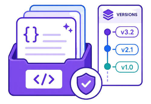 custom versioned prompt libraries